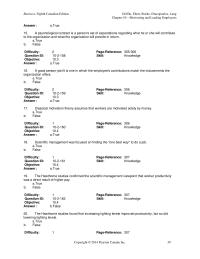 Chapter 10 3 A psychological contract is a person’s set of expectations regarding