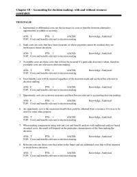 Chapter 18 1 First Calculate The Contribution Per Unit Labour