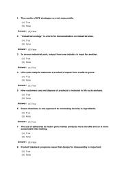 Marketing Chapter 14 The results of DFE strategies are not measurable