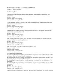 Finance Chapter 4 1 Goal Learning Goal 220 Which The Following