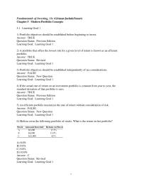 Finance Chapter 5 Edition learning Goal Learning Goal Explain What