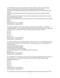 Finance Chapter 13 2 Which of the following measures is based on the capital asset