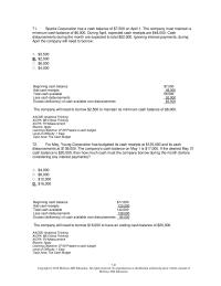 Accounting Chapter 7 3 Sparks Corporation Has Cash Balance 7500