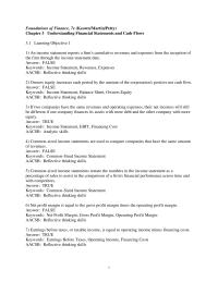 Finance Chapter 3 1 False keywords Intangible Assets Balance Sheet Reflective Thinking