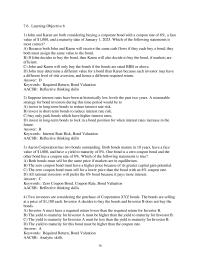 Finance Chapter 7 2 D key words Yield Maturity Reflective Thinking Skills Corporate
