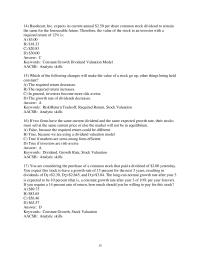 Finance Chapter 8 2 The Company’s Dividend Payout Ratio 60 And