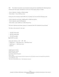 Accounting Chapter 8 18 The Collins Corporation Uses Standard Costing