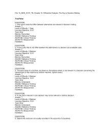 Accounting Chapter 10 1 Measurement feed back keep The Computer sell The Computer Differential annual Operating