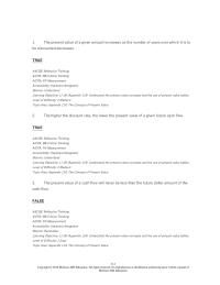 Accounting Chapter 11 1 Computing The Present Value Future Dollars Known