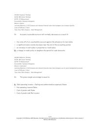 Accounting Chapter 13 2 Accounts Receivable Turnover Will Normally Decrease