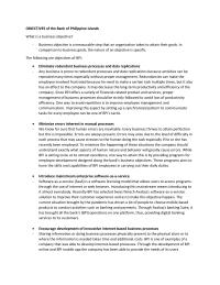 What is a business objective?