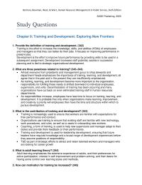 Human Resources Chapter 9 1 What on the job Training Perhaps The
