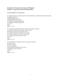 Chapter 8 1 The decision of whether to expense or capitalize an expenditure