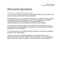 Speech Chapter 07 Homework Affection Exchange Theory What Benefits Have You