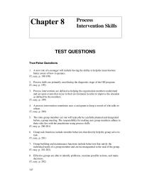 Chapter 08 Process Interventions Can Best Defined
