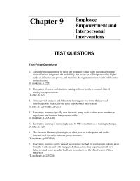 Chapter 09 Underlying Assumption The Development The Individual