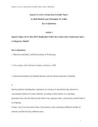 Biology & Life Sciences Key To Questions Homework North Carolina And South Carolina Tests Included