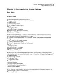 Business Communication Chapter 12 1 Which concept proposed that advancements in communication