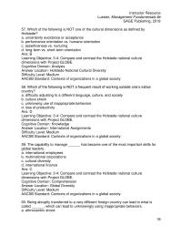 Management Chapter 03 2 Domain Comprehension answer Location Race And Ethnicity Diversity