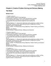 Management Chapter 04 1 B learning Objective Describe When Use Rational
