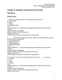 Management Chapter 05 1 C learning Objective Discuss The Four Corporate level