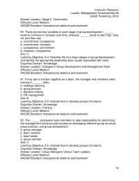 Management Chapter 08 2 Lussier Management Fundamentals Sage Publishing Answer