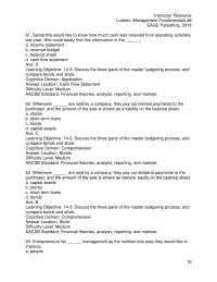 Management Chapter 14 2 Cognitive Domain Analysis Answer Location Bonds Difficulty