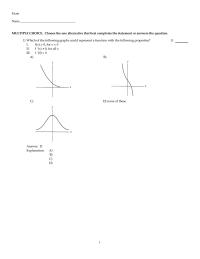 Chapter 2 1 Exam name multiple Choice Choose The One Alternative That