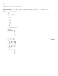 Chapter 15 1 The population of a town has exponential growth