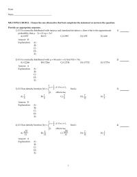 Chapter 16 1 39 Suppose Uniformly Distributed Over The Interval