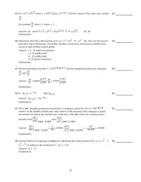 Chapter 17 2 The Cobb-Douglas production function for a company