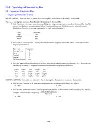 Economics Chapter 02 The Students Mrs Harrisons Literature Class Were