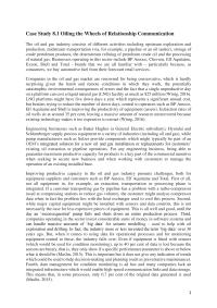 Case Study 8.1 Oiling the Wheels of Relationship Communication
