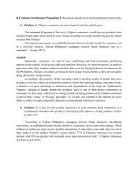 Evidences for Business Proposition 2
