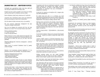 MARKETING 201 –MIDTERM NOTES