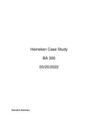 Heineken case study
