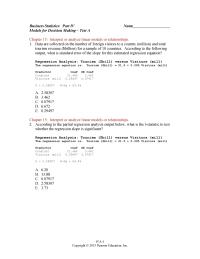 Test A&nbsp;PTIV&nbsp;Durbin Watson Cannot Used For This Model