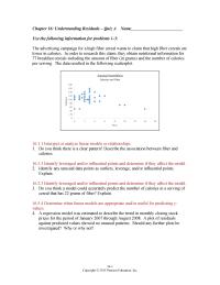 Chapter 16 Yes Logarithmic Transformation Might Appropriate Re expression The