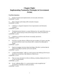 Business Development Chapter 8 Which The Following Are Strategy Implementation