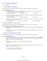 Chapter 09 The Data Below Are The Final Exam
