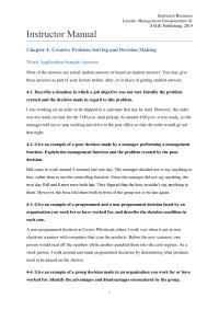 Management Chapter 4 Homework Yes When Performing The Management Functions Managers