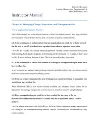 Management Chapter 6 Homework Answers Will Vary 68 Which The Seven