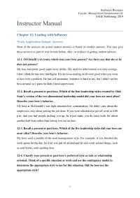 Management Chapter 12 Homework Theory How You Feel About Your Score