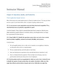 Management Chapter 15 Homework Instructor Resource Lussier Management Fundamentals Sage Publishing
