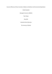 Economic Efficiency