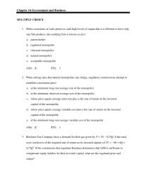 Chapter 16 Activity Produces External Diseconomy Then There