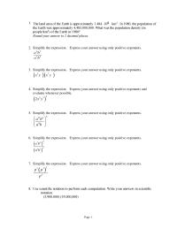 Chapter 4 section2 Simplify The Expression Express Your Answer Using