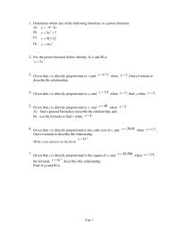 Chapter 7 section2 The Cost Diamond Directly Proportional The Square