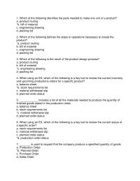 Science & Mathematics Chapter 5 Which The Following Identifies The Parts Needed