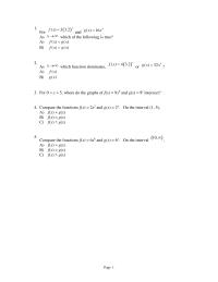 Chapter 7 section4 Page Which Graph Represents The Function Fx